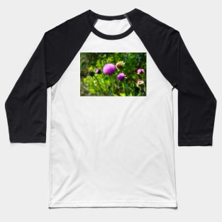 Pink Thistle Study 1 Baseball T-Shirt